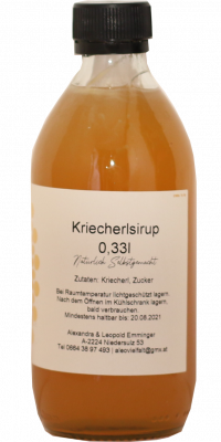 Kriecherlsirup 330 ml