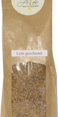 Leinsamen geschrotet